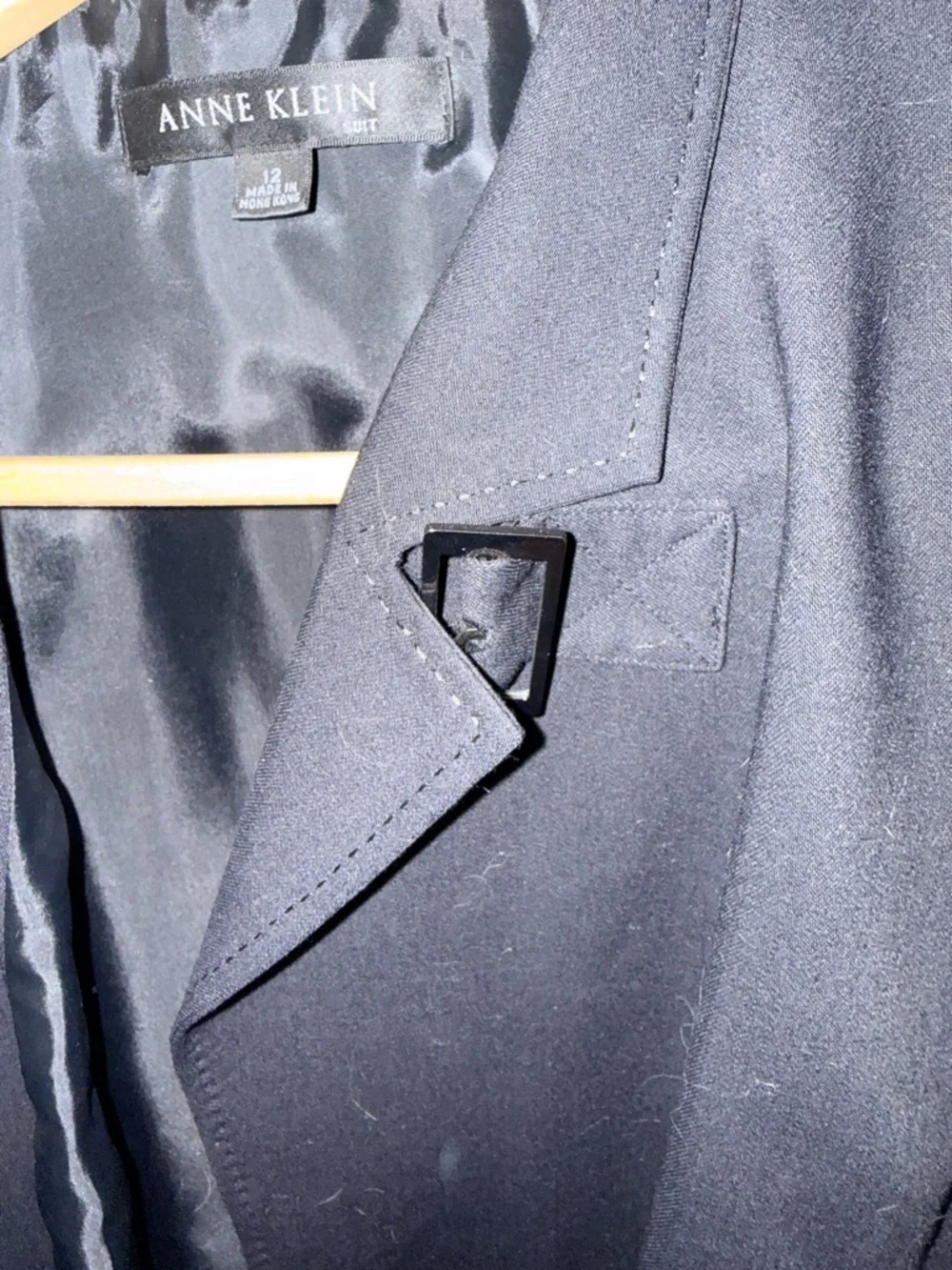 Anne Klein Black Tailored Jacket with Buckle Detail - Picture 4 of 4